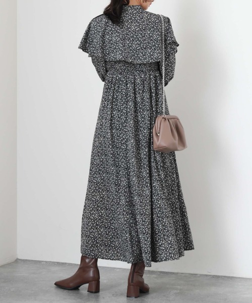 「archives」 長袖ワンピース MEDIUM ブラック レディース_画像2