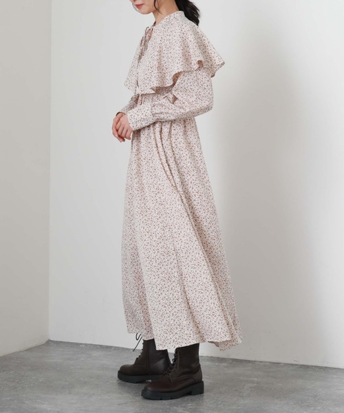 「archives」 長袖ワンピース MEDIUM ブラック レディース_画像6