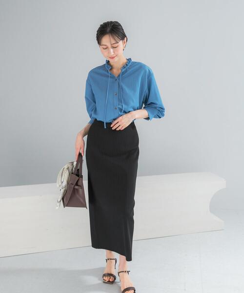 ロング スカート リブタイトストレートスカート : ZOZOTOWN Yahoo!店