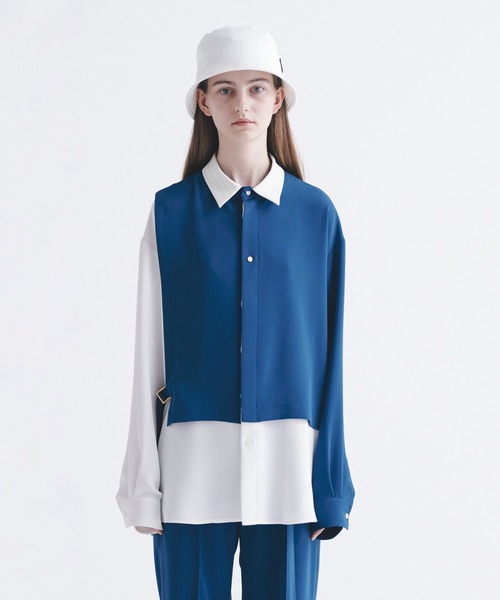 「CULLNI」 長袖シャツ 1 ベージュ メンズの画像