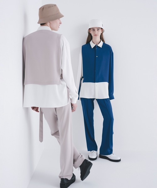 「CULLNI」 長袖シャツ 1 ベージュ メンズの画像