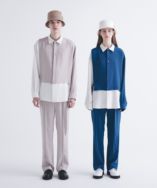 「CULLNI」 長袖シャツ 1 ベージュ メンズの画像
