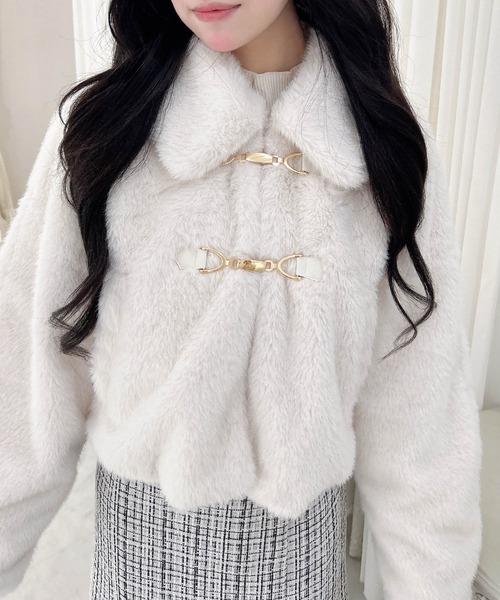 「INGNI」 ジャケット M アイボリー レディース_画像9