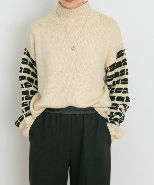 「UR Lab.」 長袖ニット FREE アイボリー レディース_画像2