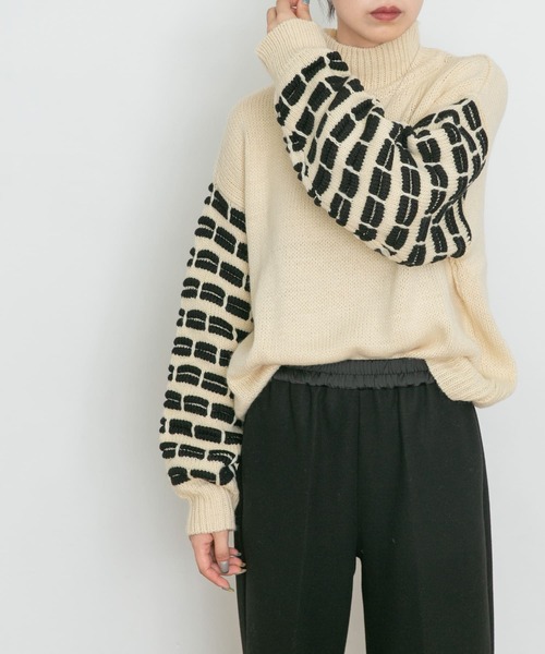 「UR Lab.」 長袖ニット FREE アイボリー レディース_画像3