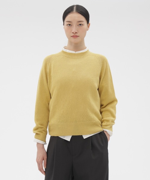 MARGARET HOWELL LAMBSWOOL COTTON Ⅱ MargaretHowellSinglePocketCrew