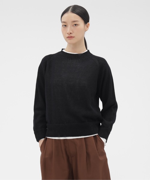 MARGARET HOWELL LAMBSWOOL COTTON Ⅱ MargaretHowellSinglePocketCrew