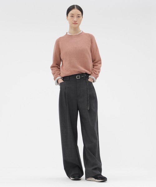 【マーガレットハウエル】ニット セーター ハイネック ウール コットン Ⅱ MARGARET HOWELL（マーガレットハウエル） ニット セーター LINEN