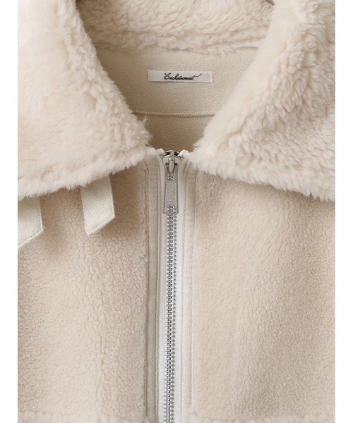 「enchainement」 ブルゾン フリー オフホワイト レディース_画像6