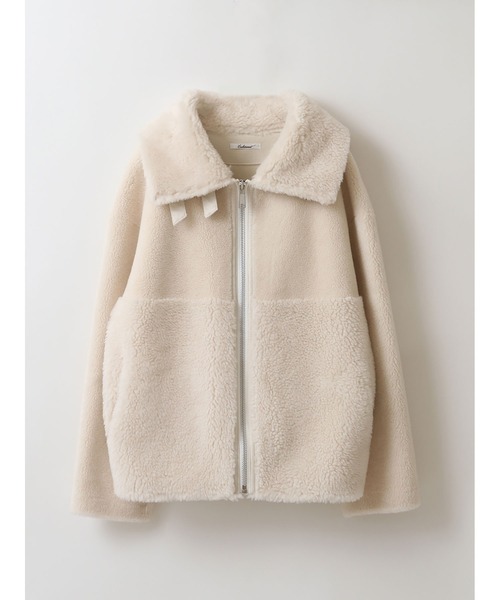 「enchainement」 ブルゾン フリー オフホワイト レディース_画像9