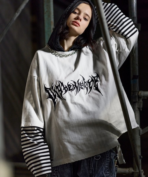 ERAR tシャツ 「ERAR」ヴィンテージライクハイダメージボーダー 