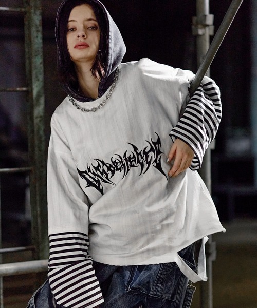 ERAR tシャツ 「ERAR」ヴィンテージライクハイダメージボーダー