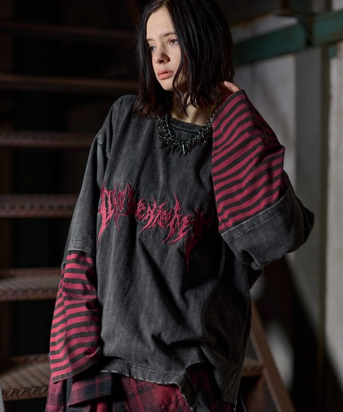 ERAR tシャツ 「ERAR」ヴィンテージライクハイダメージボーダー 