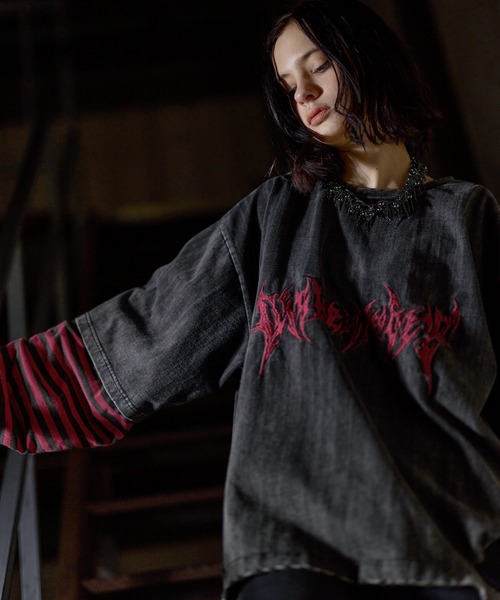 ERAR tシャツ 「ERAR」ヴィンテージライクハイダメージボーダー 
