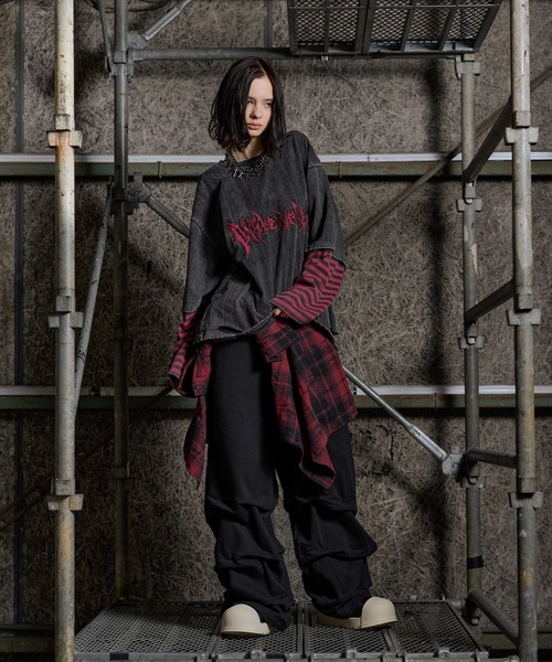 ERAR tシャツ 「ERAR」ヴィンテージライクハイダメージボーダー