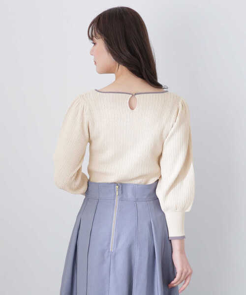 「PROPORTION BODY DRESSING」 長袖ニット FREE オフホワイト レディース_画像3