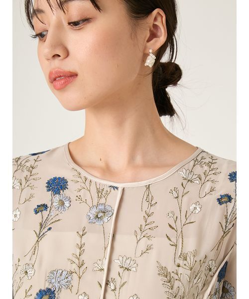 FRAY I.D（フレイ・アイディー） ドレス ボタニカル エンブロイダリー