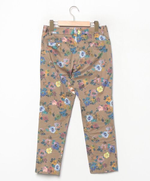 「TOMORROWLAND」 花柄パンツ 36 ブラウン レディース_画像2