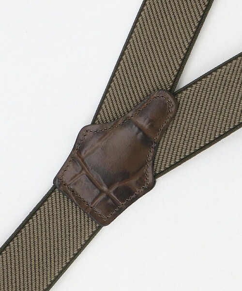 UNITED ARROWS（ユナイテッドアローズ） サスペンダー 型押し ソリッド