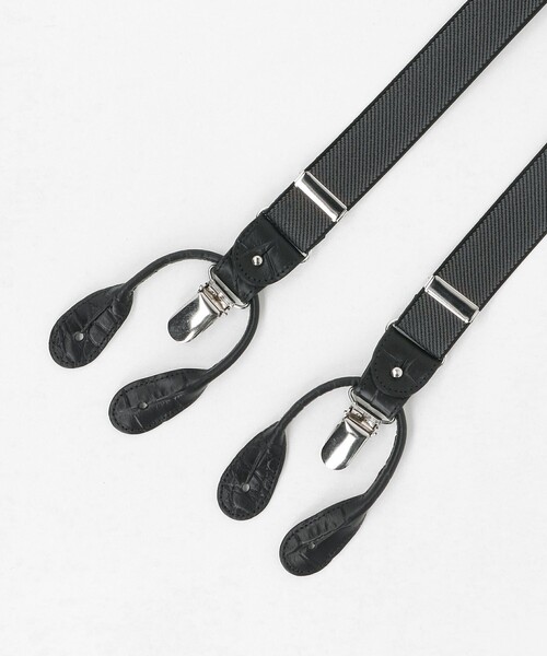 UNITED ARROWS（ユナイテッドアローズ） サスペンダー 型押し ソリッド