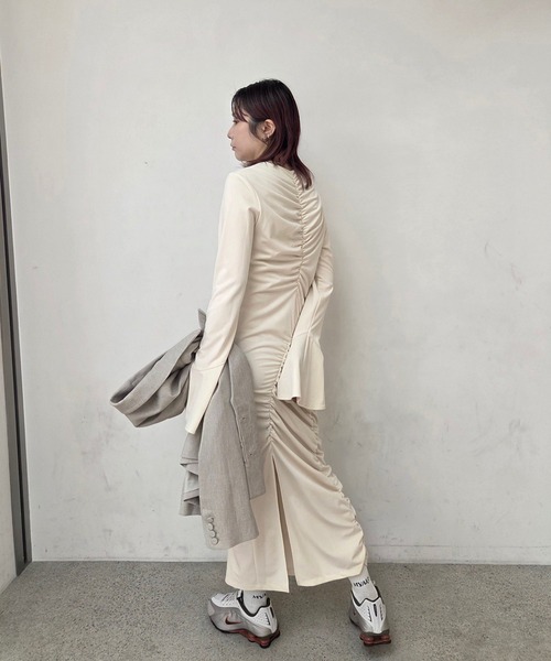 Ameri（アメリ） パーティードレス ワンピース GATHER DETAIL CUT
