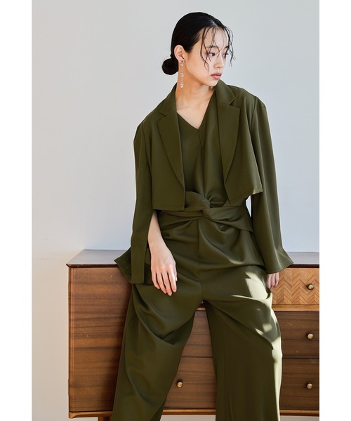 niana カーキー　オールインワンドレス niana（ニアナ） オールインワン S カーキ レディース : ZOZOTOWN