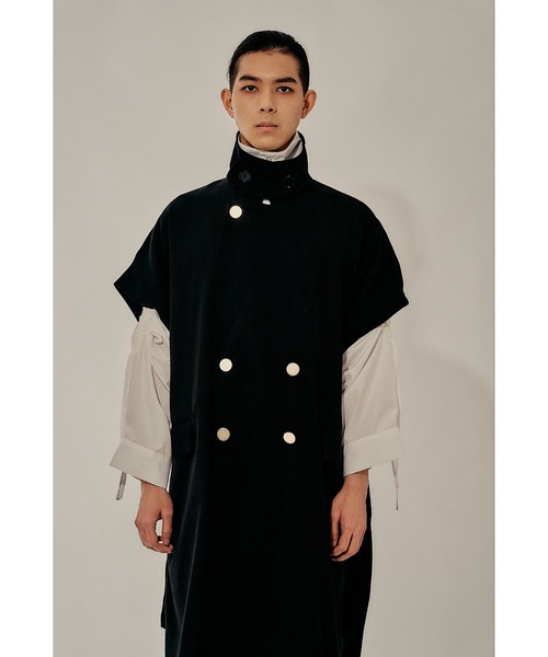 「Adoon plain」 ジレ MEDIUM ブラック メンズ_画像5