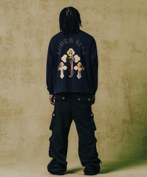 STYLISE tシャツ 「BREATH」CROSS MARIA LS TEE / ブラック 「BR26SS