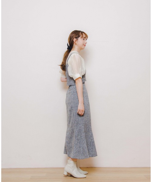 「flower」 フレアスカート FREE ブラック レディース_画像4