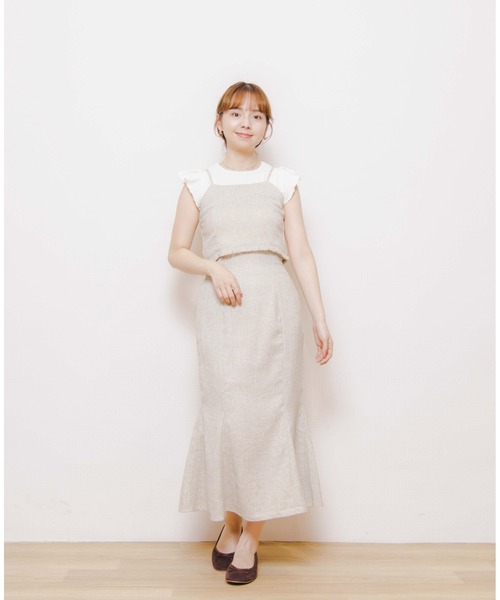 「flower」 フレアスカート FREE ブラック レディース_画像7