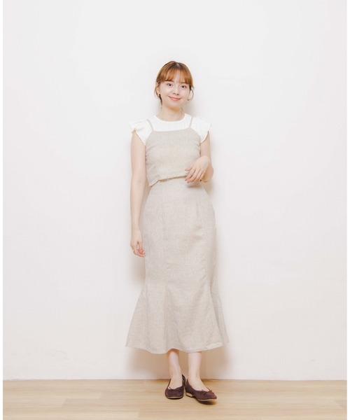 「flower」 フレアスカート FREE ブラック レディース_画像8