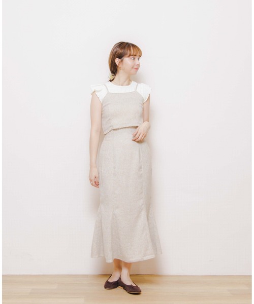 「flower」 フレアスカート FREE ブラック レディース_画像9