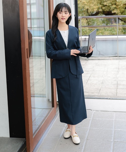 セレモニースーツ スカートスーツ 「 オフィスカジュアル 」 低身長