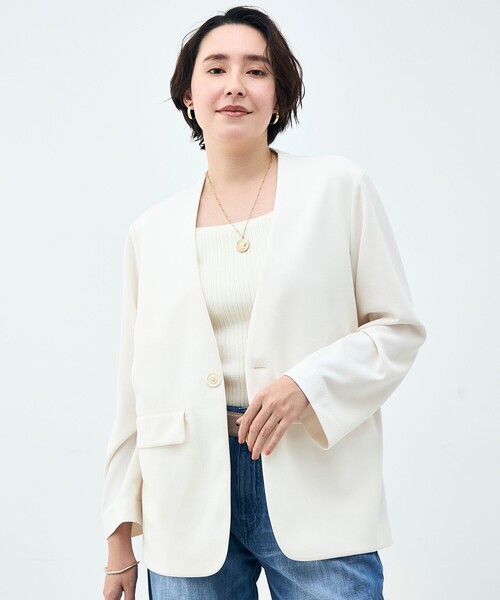 Rie Miller（リエミラー） ジャケット ノーカラージャケット
