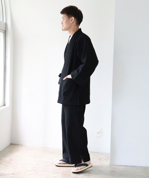 BEAMS JAPAN（ビームス ジャパン） セットアップ 高島ちぢみ 作務衣 XL