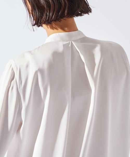 「LAUTREAMONT」 長袖ブラウス 9号 アイボリー レディース_画像8