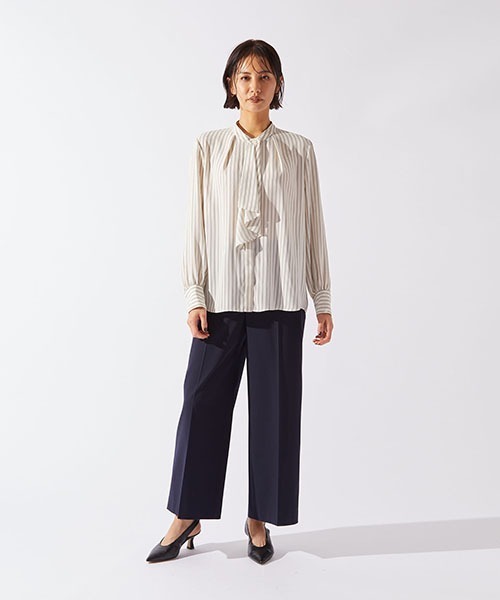 「LAUTREAMONT」 長袖ブラウス 9号 アイボリー レディース_画像9