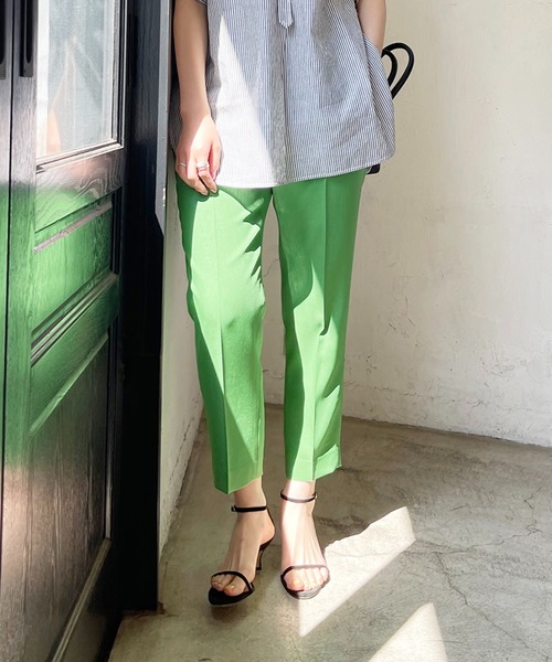 「Spick & Span」 パンツ 40 グリーン レディース_画像3