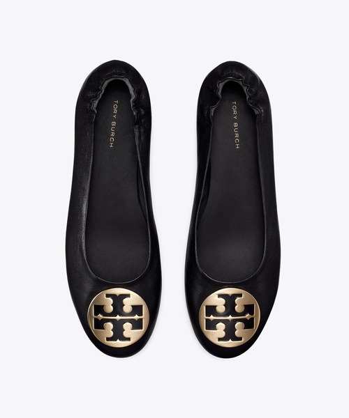 Tory Burch　バレエシューズ　ブラック　24㎝ TORY BURCH（トリーバーチ） バレエシューズ パンプス キャップトゥ