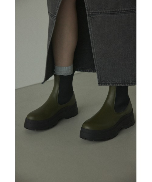 「BLACK BY MOUSSY」 ショートブーツ 38 ブラック レディース_画像7