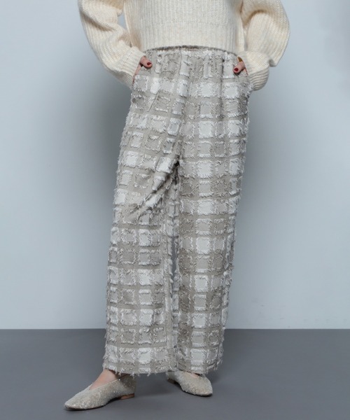 「ROSE BUD」 イージーパンツ ONE SIZE パープル レディース_画像6