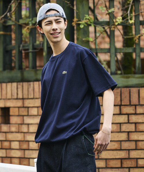 【新品】LACOSTE × JS別注 ミコカノコ 半袖Tシャツ 黒 FR4 JOURNAL STANDARD × LACOSTE 別注 ミコカノコ クルーネック Tシャツが