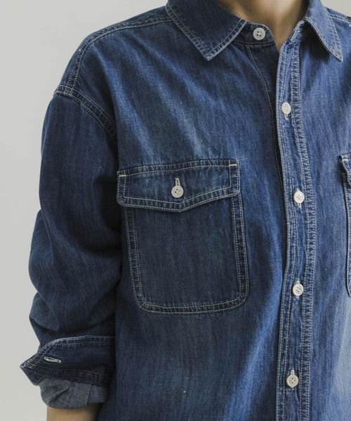 「URBAN RESEARCH」 シャツワンピース 38 ブルー系その他 レディースの画像