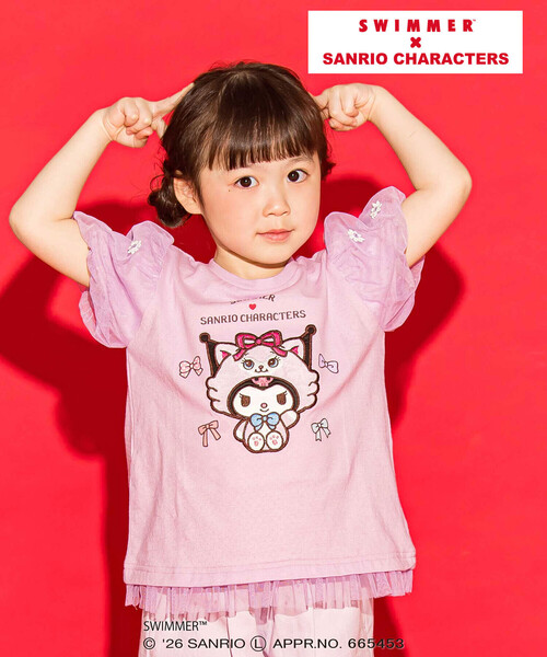 SLAP SLIP（スラップスリップ） tシャツ 「SWIMMERxサンリオ
