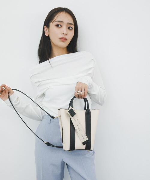 ショルダーバッグ バッグ 「別注」AJUGA.×RODE SKO　ロゴリボン付ショルダーバッグ レディースの画像