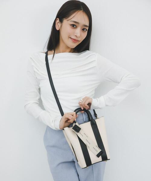 ショルダーバッグ バッグ 「別注」AJUGA.×RODE SKO　ロゴリボン付ショルダーバッグ レディースの画像