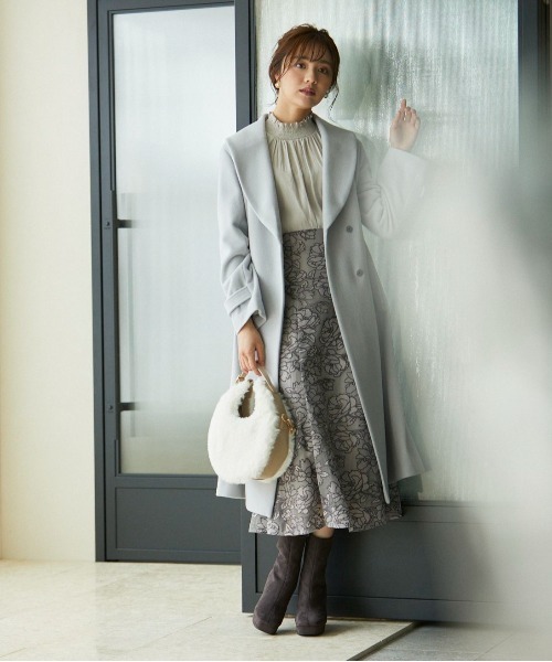 「PROPORTION BODY DRESSING」 ロングスカート MEDIUM グレー レディース_画像4