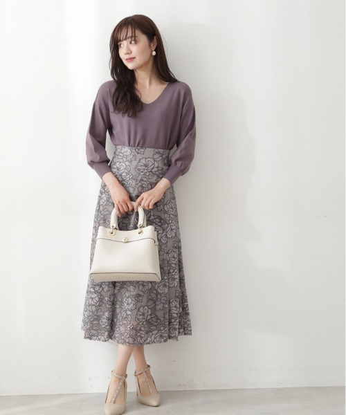 「PROPORTION BODY DRESSING」 ロングスカート MEDIUM グレー レディース_画像7