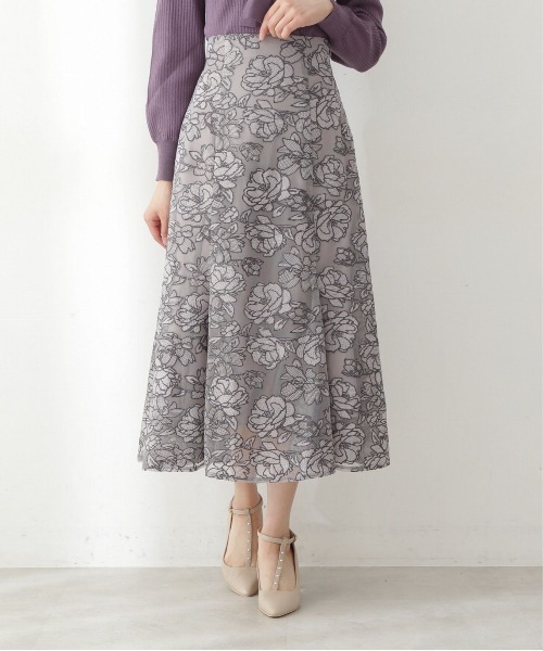 「PROPORTION BODY DRESSING」 ロングスカート MEDIUM グレー レディース_画像8
