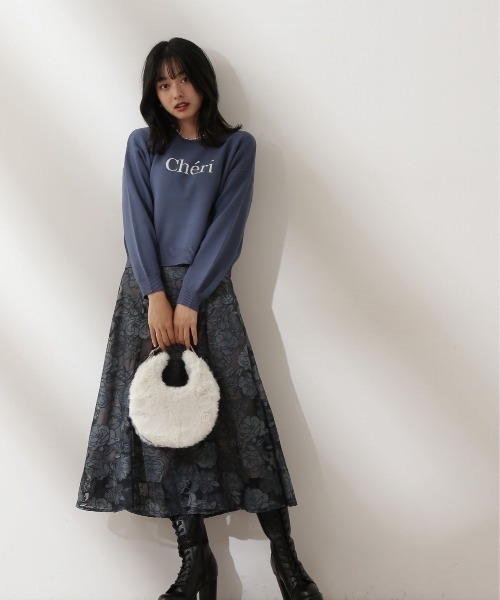 「PROPORTION BODY DRESSING」 ロングスカート MEDIUM グレー レディース_画像9